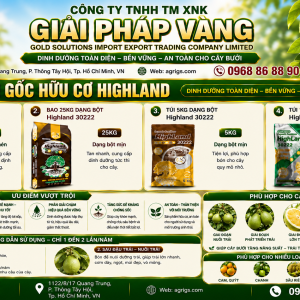PHÂN BÓN GỐC HỮU CƠ HIGHLAND   DINH DƯỠNG CHO BƯỞI